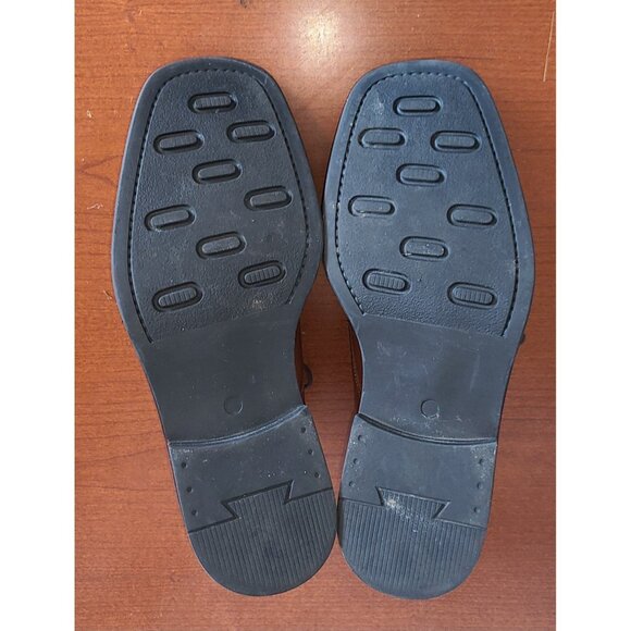 Men's SKECHERS MAESTRO Shoes Sz.10 Lace-Up Italian Brown Square Bicycle Toe - Picture 9 of 11